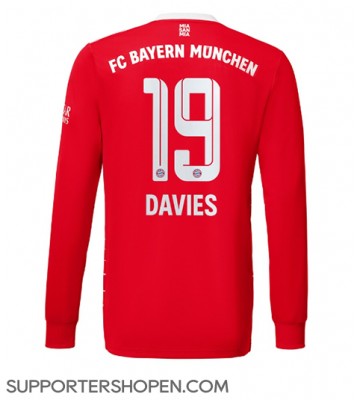 Bayern Munich Alphonso Davies #19 Hemma Matchtröja 2022-23 Långärmad